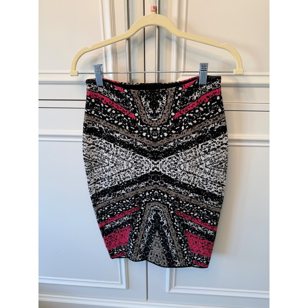 Diane von Furstenberg Skirt Women P Pink New Phaedra Diamond Maze Knit Pencil